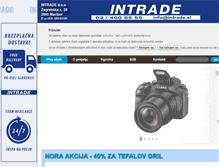 Tablet Screenshot of intrade.si